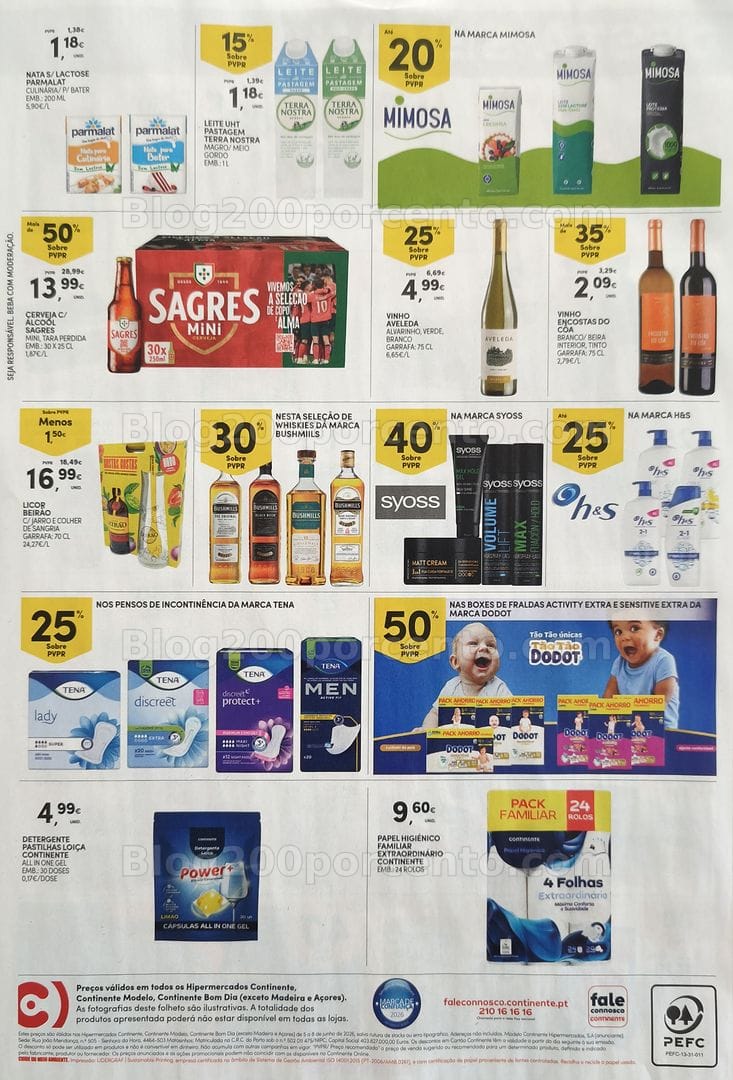 Antevisão Folheto CONTINENTE Promoções Fim de Semana - 5 a 8 junho