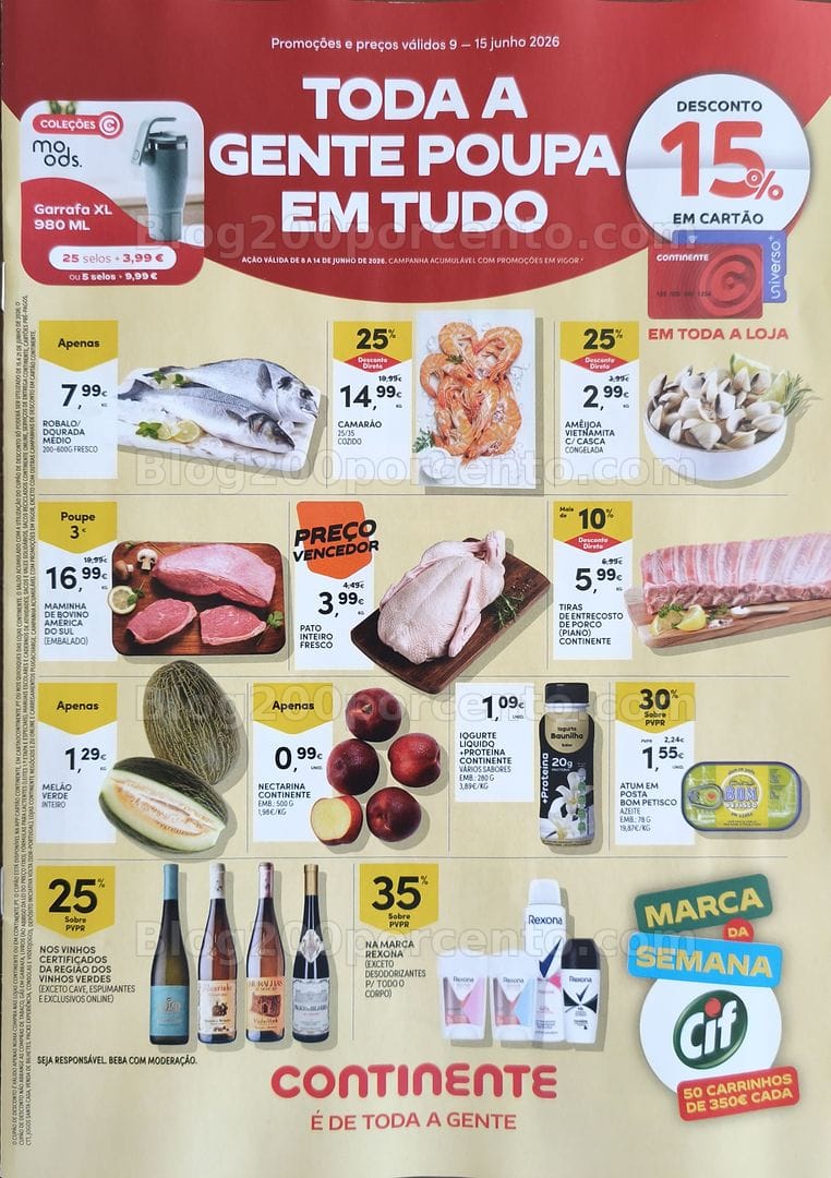 Antevisão Folheto CONTINENTE Promoções de 9 a 15 junho