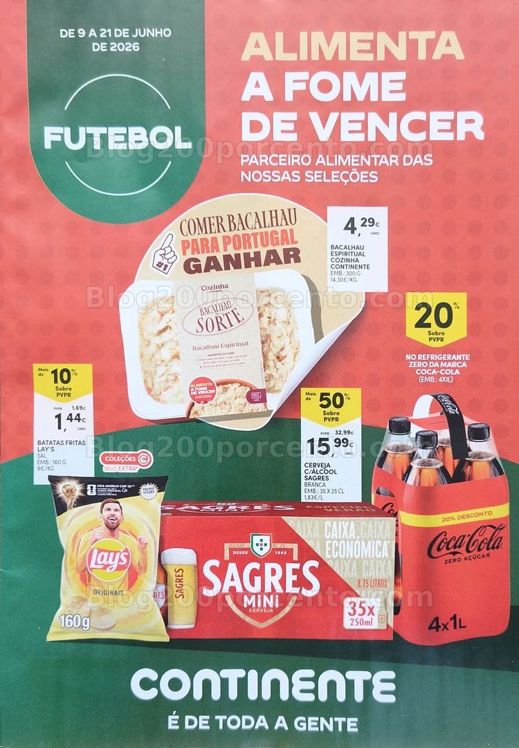 Antevisão Folheto CONTINENTE Especial Mundial Promoções de 9 a 21 junho