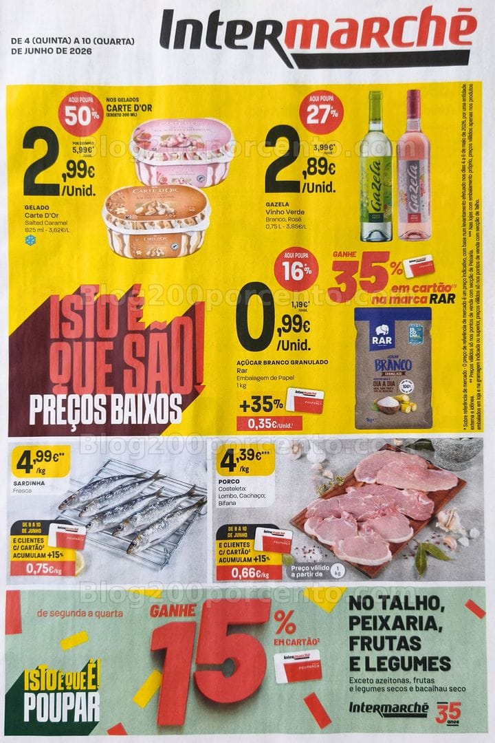 Antevisão Folheto INTERMARCHÉ Promoções de 4 a 10 junho