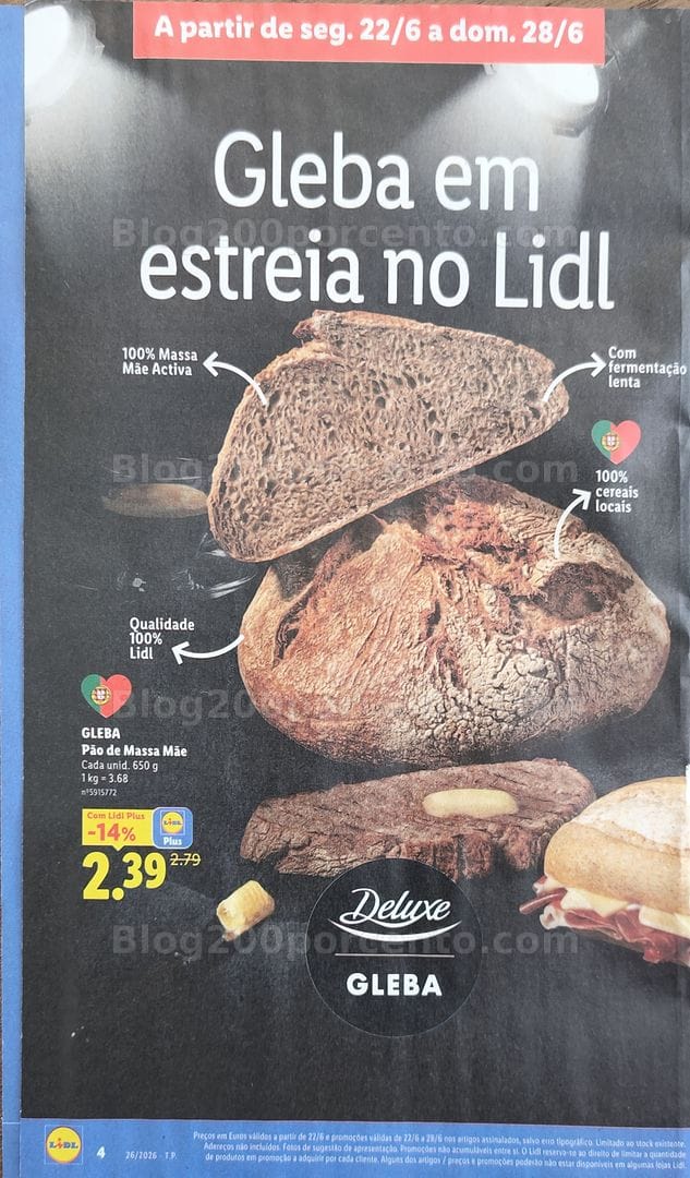 Antevisão Folheto LIDL Promoções de 22 a 28 junho