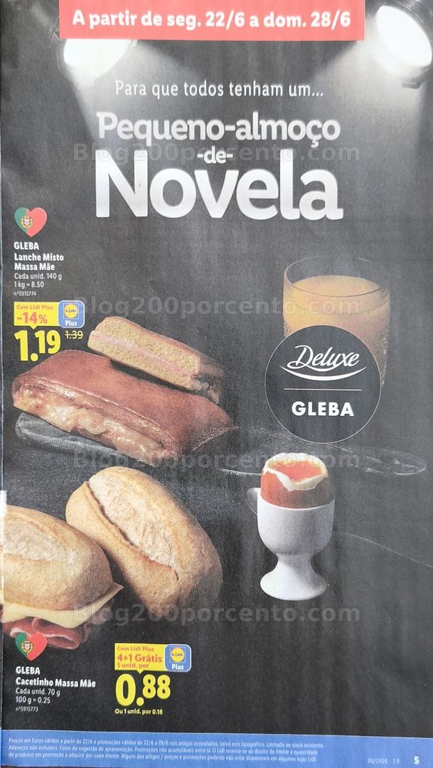 Antevisão Folheto LIDL Promoções de 22 a 28 junho