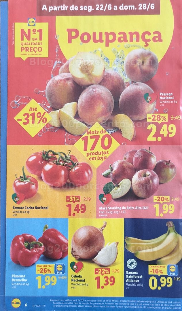 Antevisão Folheto LIDL Promoções de 22 a 28 junho