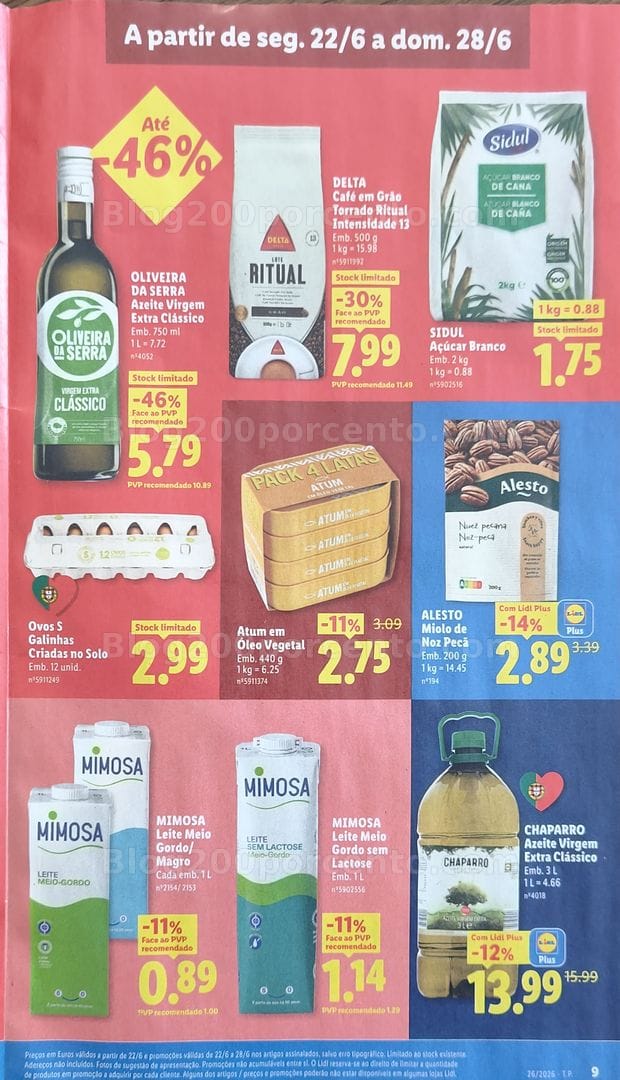 Antevisão Folheto LIDL Promoções de 22 a 28 junho