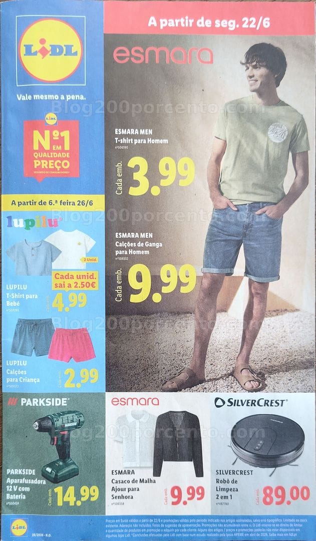Antevisão Folheto LIDL Bazar Promoções de 22 junho a 2 julho