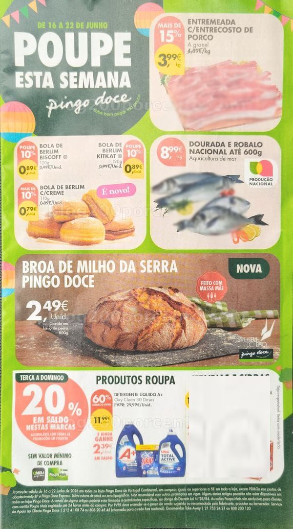 Antevisão Folheto PINGO DOCE Promoções de 16 a 22 junho