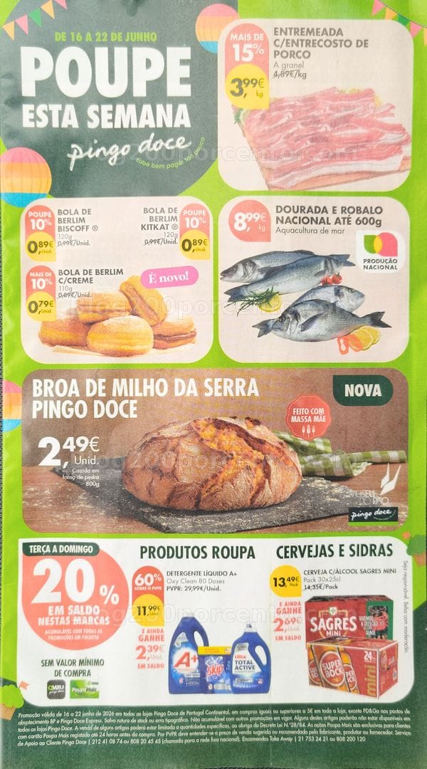 Antevisão Folheto PINGO DOCE Promoções de 16 a 22 junho