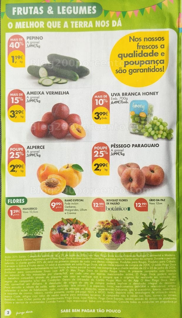 Antevisão Folheto PINGO DOCE Promoções de 16 a 22 junho