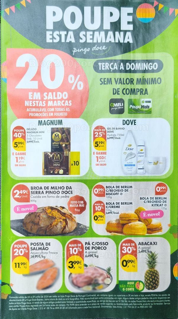 Antevisão Folheto PINGO DOCE Promoções de 23 a 29 junho
