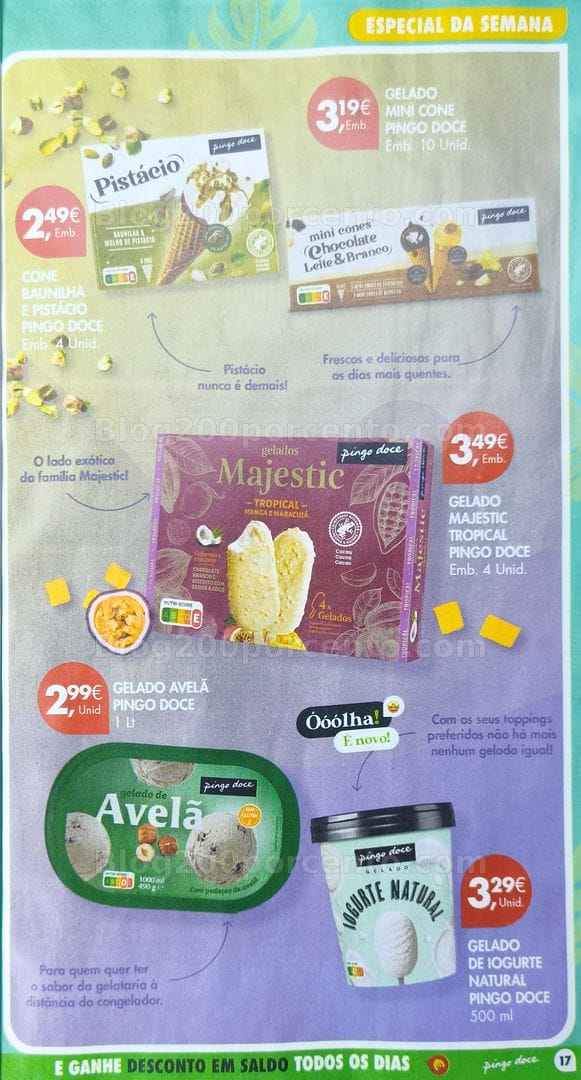 Antevisão Folheto PINGO DOCE Especial Gelados Promoções de 23 a 29 junho