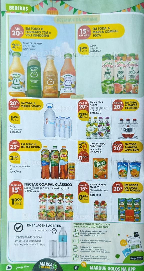 Antevisão Folheto PINGO DOCE Promoções de 23 a 29 junho
