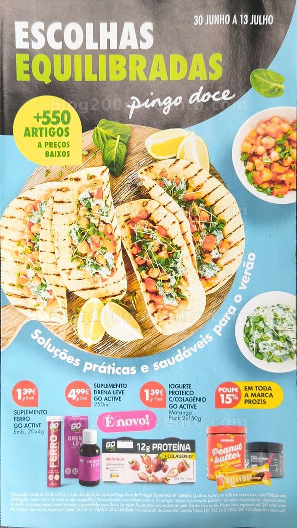 Antevisão Folheto PINGO DOCE Escolhas Equilibradas Promoções de 30 junho a 13 julho