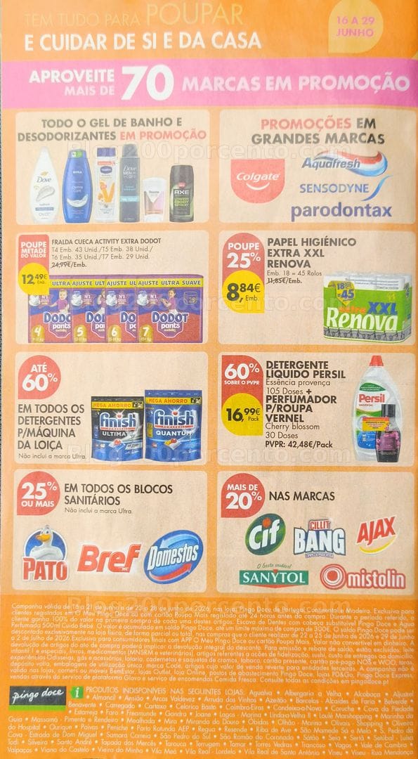 Antevisão Folheto PINGO DOCE Especial Higiene e Limpeza Promoções de 16 a 29 junho