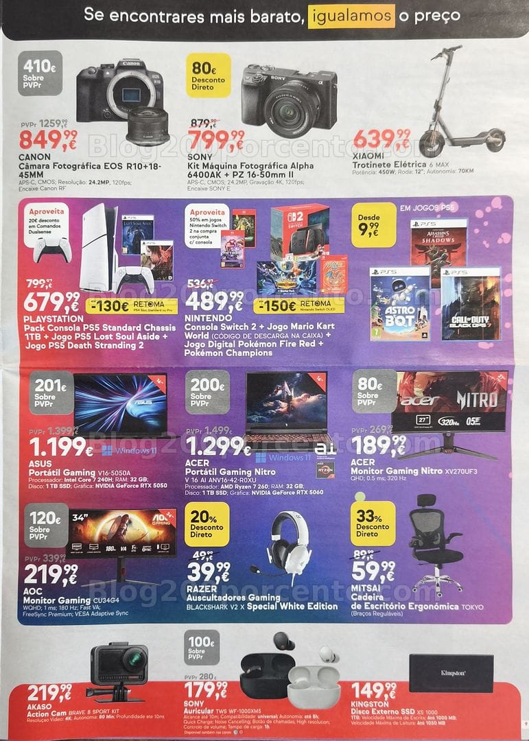 Antevisão Folheto WORTEN Promoções de 4 a 8 junho