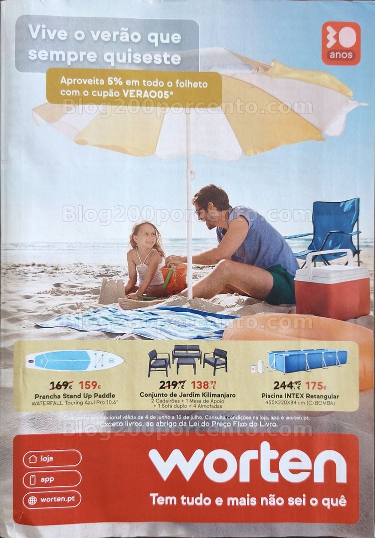 Antevisão Folheto WORTEN Especial Verão Promoções de 4 junho a 10 julho