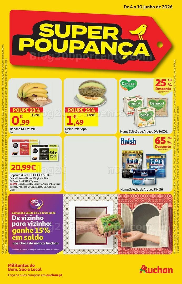 Antevisão Folheto AUCHAN Super Promoções de 4 a 10 junho