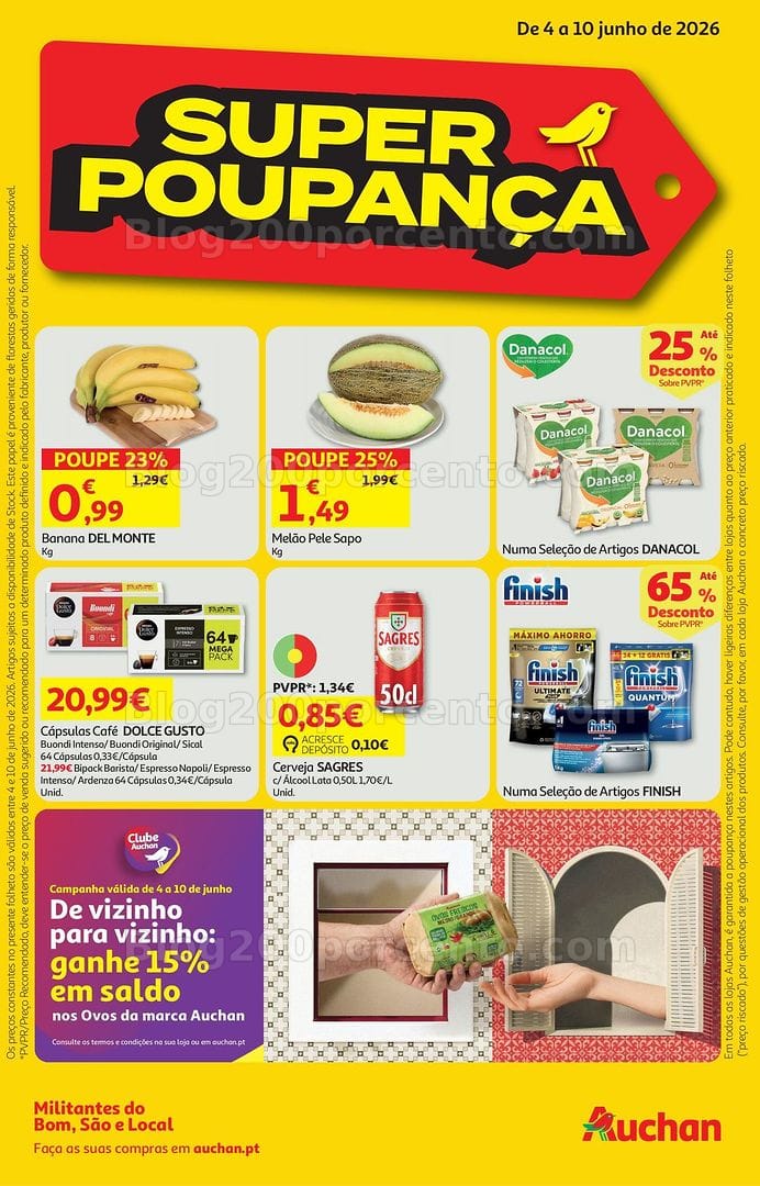 Antevisão Folheto AUCHAN Super Promoções de 4 a 10 junho
