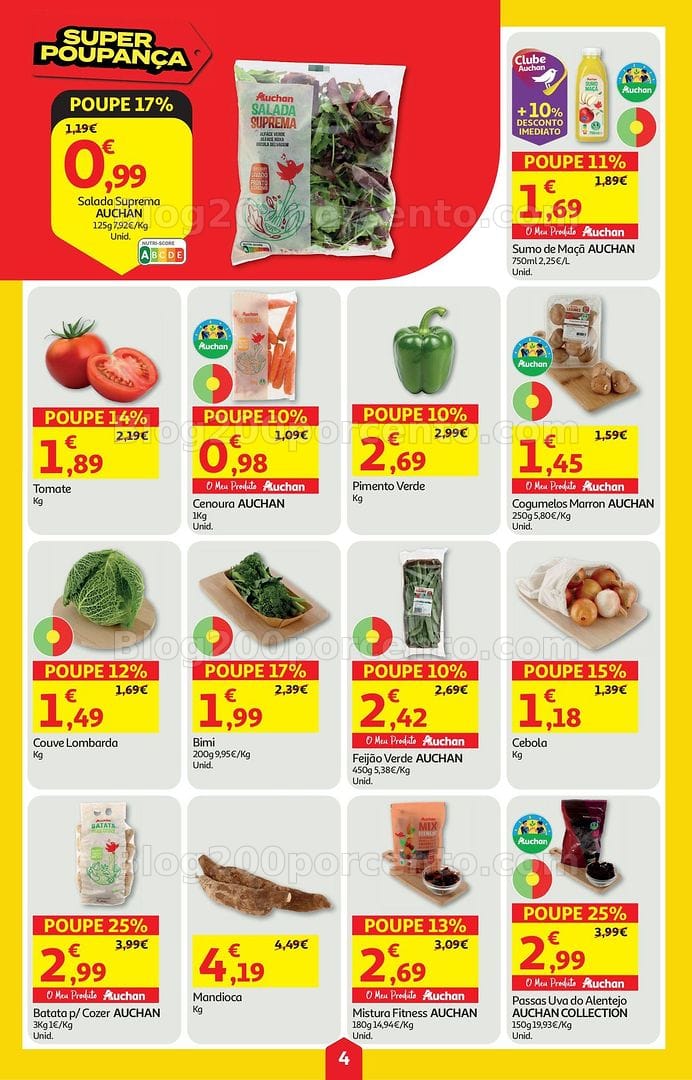 Antevisão Folheto AUCHAN Super Promoções de 4 a 10 junho
