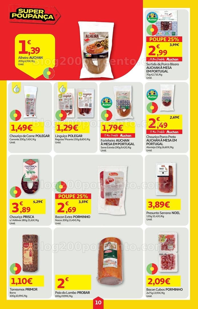 Antevisão Folheto AUCHAN Super Poupança Promoções de 11 a 17 junho