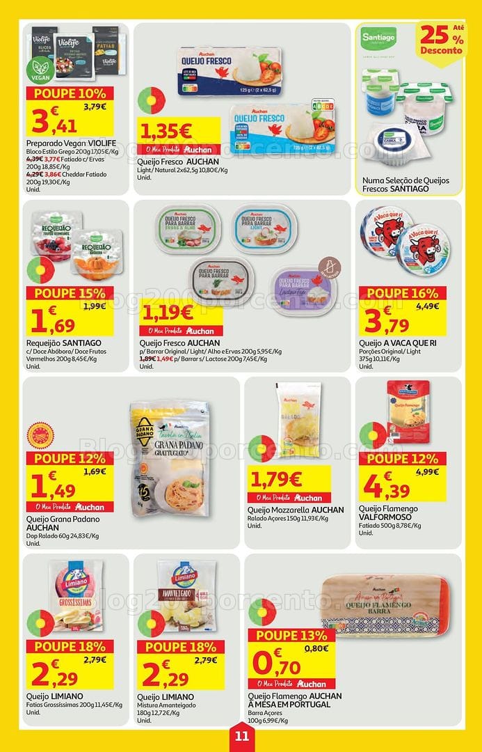 Antevisão Folheto AUCHAN Super Poupança Promoções de 11 a 17 junho
