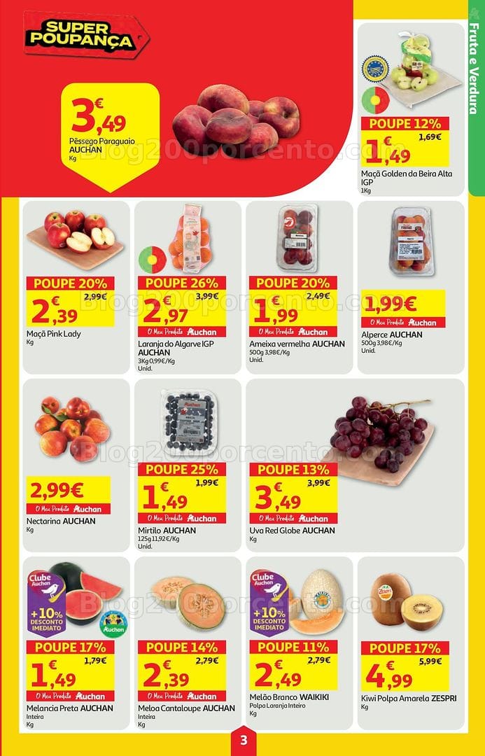 Antevisão Folheto AUCHAN Super Poupança Promoções de 11 a 17 junho