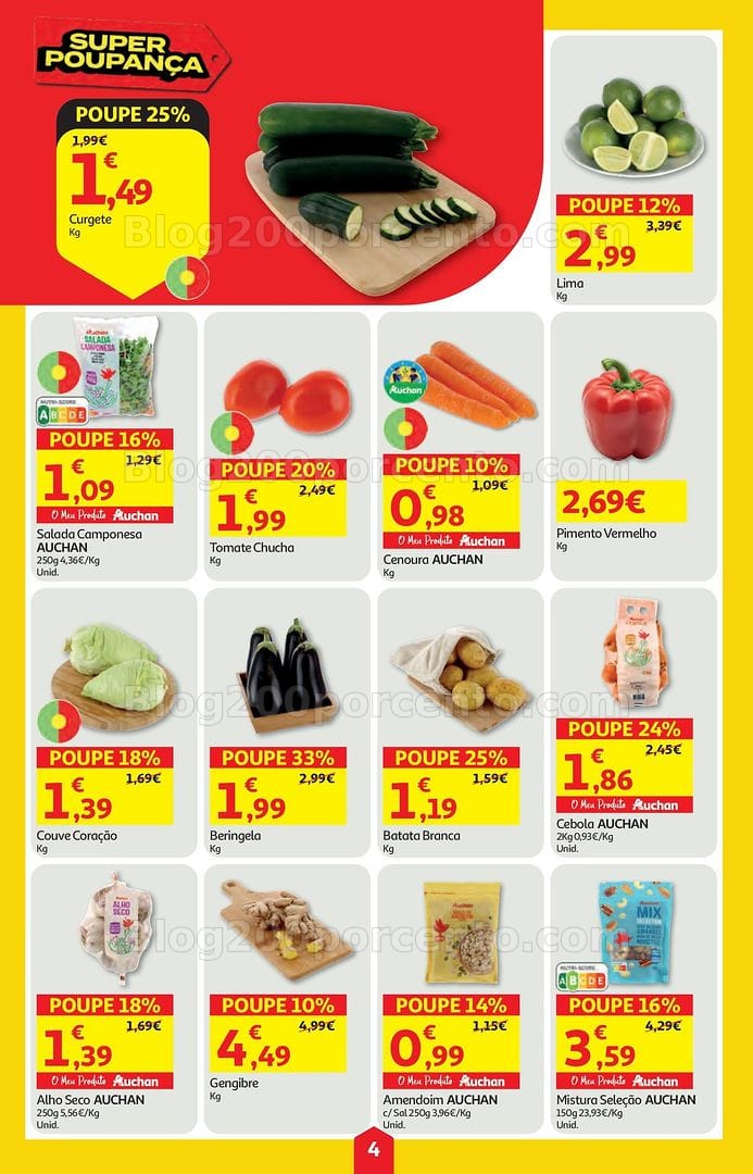 Antevisão Folheto AUCHAN Super Poupança Promoções de 11 a 17 junho