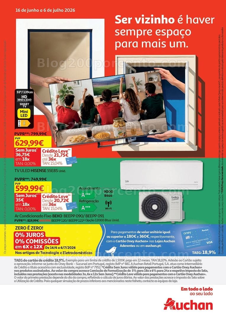 Antevisão Folheto AUCHAN Tecnologia Promoções de 16 junho a 6 julho