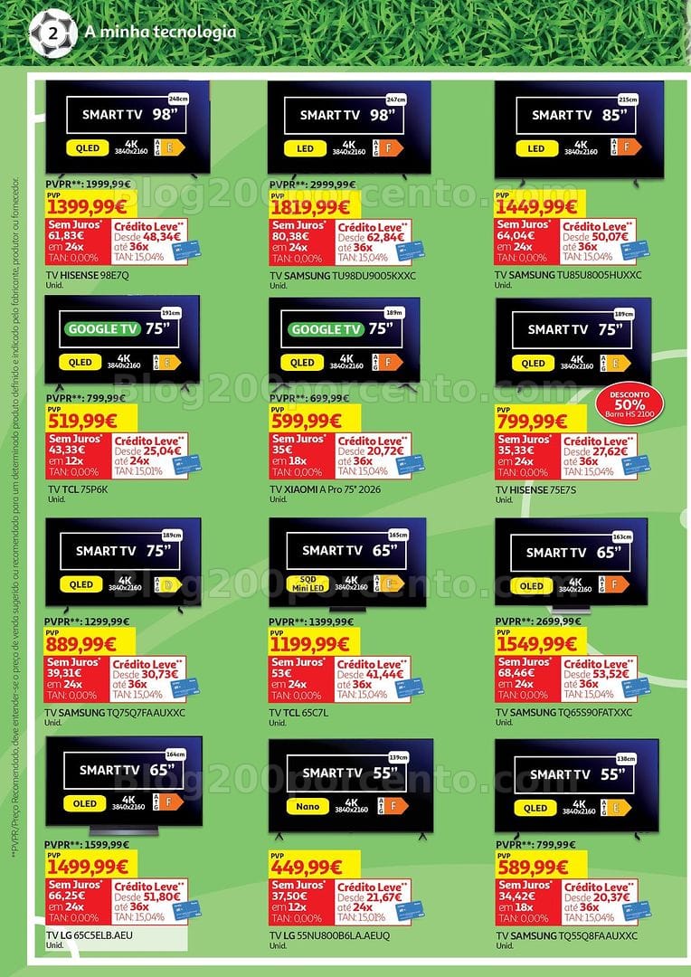 Antevisão Folheto AUCHAN Tecnologia Promoções de 16 junho a 6 julho