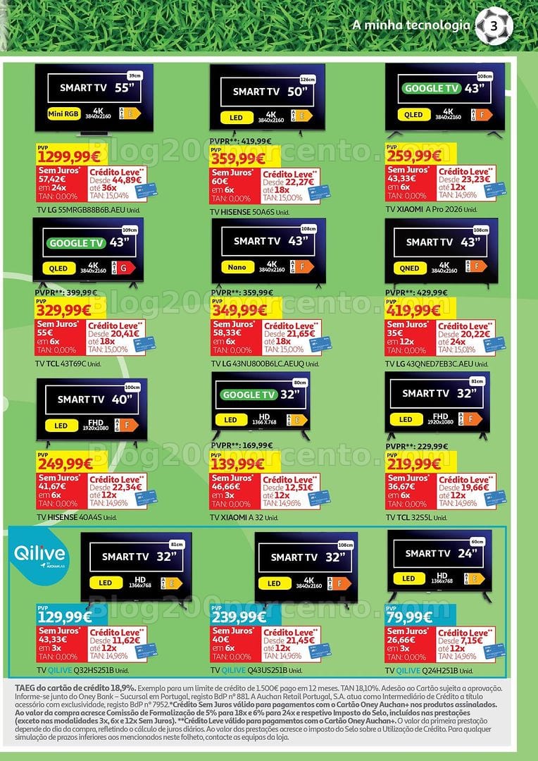 Antevisão Folheto AUCHAN Tecnologia Promoções de 16 junho a 6 julho