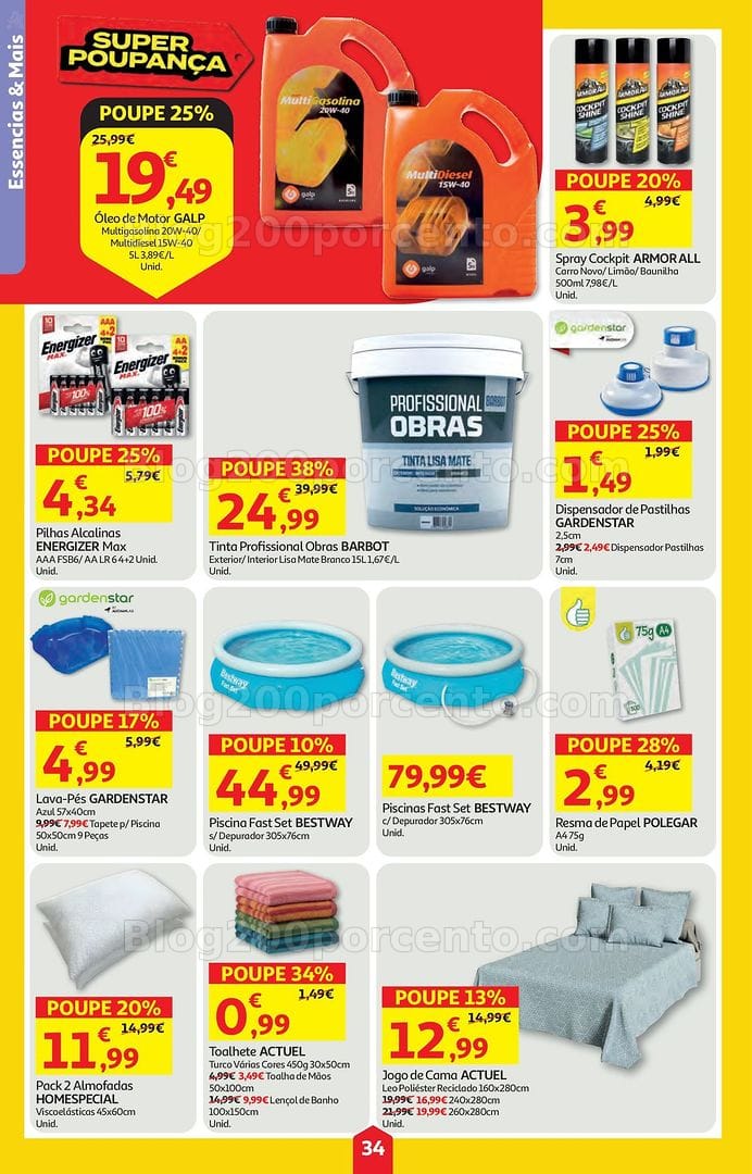 Antevisão Folheto AUCHAN Bazar Super Poupança Promoções de 2 a 8 julho