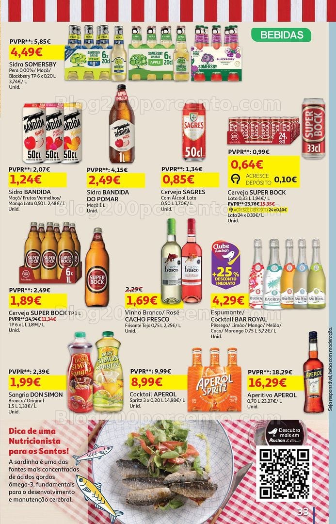 Antevisão Folheto AUCHAN Verão + Promoções de 2 a 15 junho