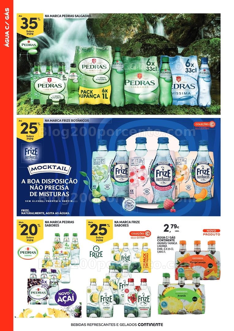 Antevisão Folheto CONTINENTE Especial Bebidas Refrescantes e Gelados Promoções de 23 junho a 5 julho