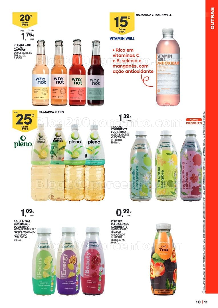 Antevisão Folheto CONTINENTE Especial Bebidas Refrescantes e Gelados Promoções de 23 junho a 5 julho