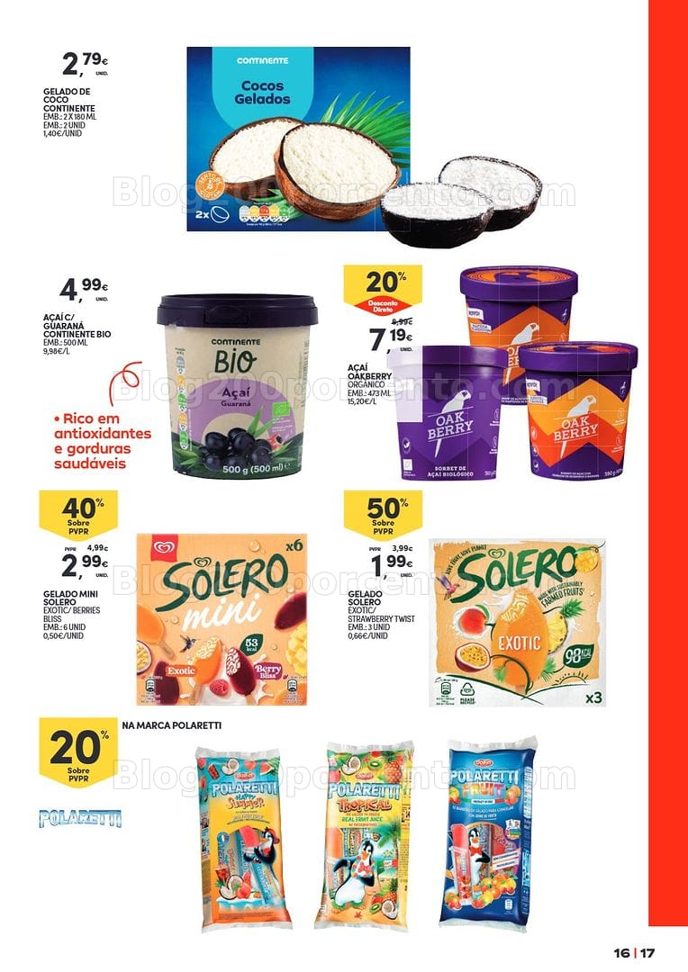Antevisão Folheto CONTINENTE Especial Bebidas Refrescantes e Gelados Promoções de 23 junho a 5 julho