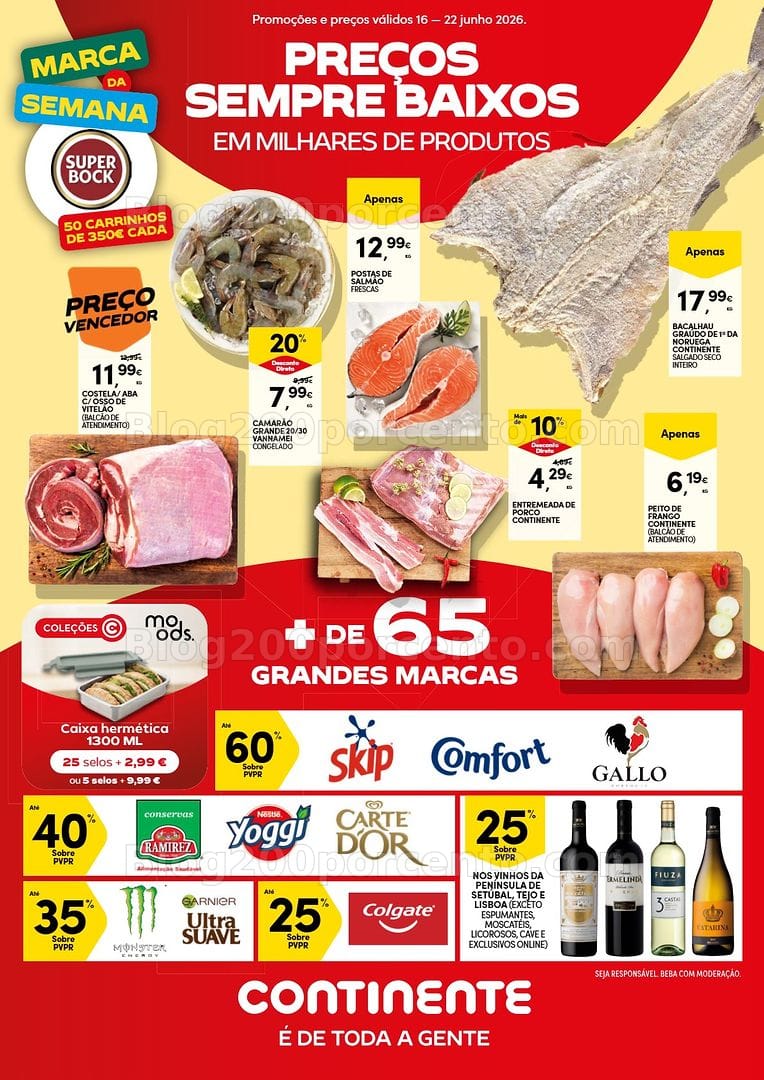 Antevisão Folheto CONTINENTE Bom Dia Promoções de 16 a 22 junho