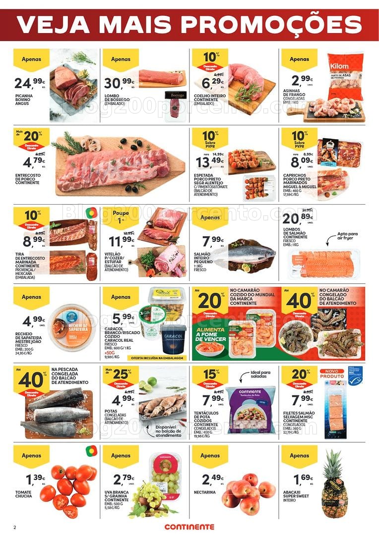 Antevisão Folheto CONTINENTE Promoções Fim de Semana - 26 a 29 junho