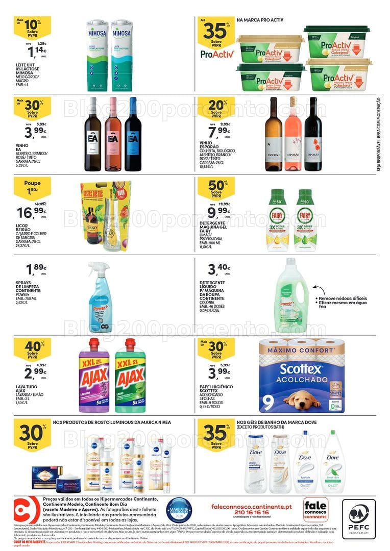 Antevisão Folheto CONTINENTE Promoções Fim de Semana - 26 a 29 junho