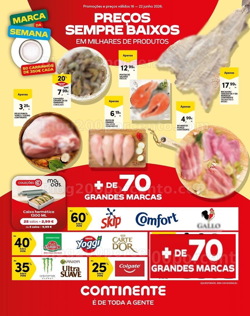 Antevisão Folheto CONTINENTE Madeira Promoções de 16 a 22 junho