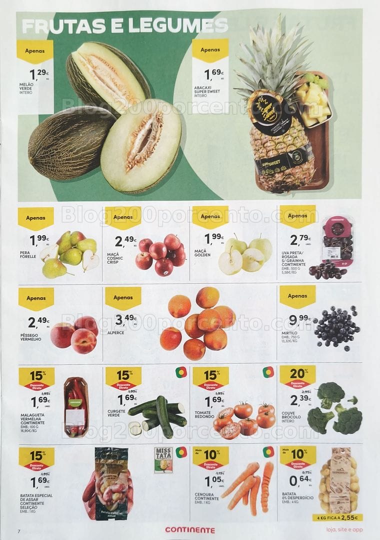 Antevisão Folheto CONTINENTE Frescos Promoções de 23 a 29 junho