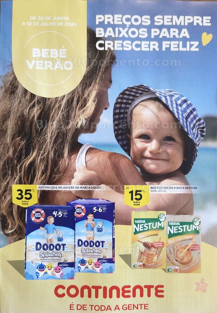 Antevisão Folheto CONTINENTE Feira do Bebé Verão Promoções de 30 junho a 12 julho