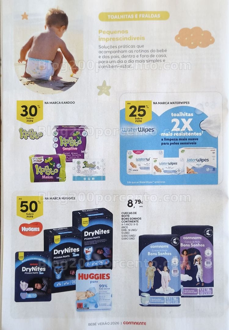 Antevisão Folheto CONTINENTE Feira do Bebé Verão Promoções de 30 junho a 12 julho