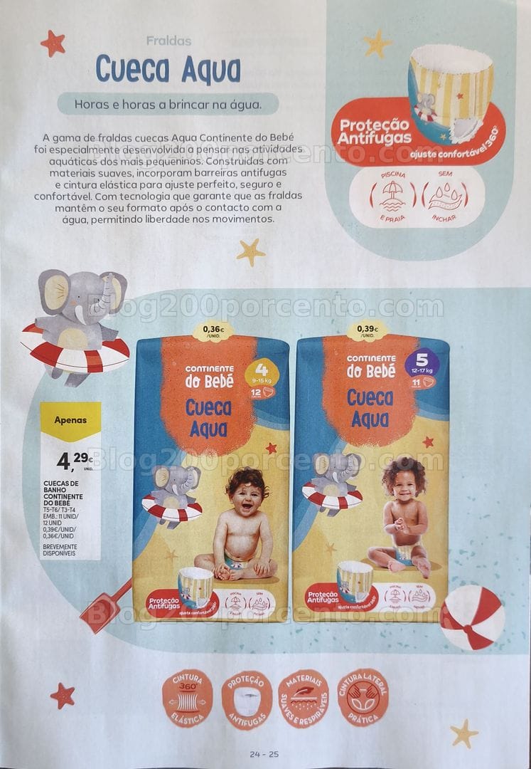 Antevisão Folheto CONTINENTE Feira do Bebé Verão Promoções de 30 junho a 12 julho