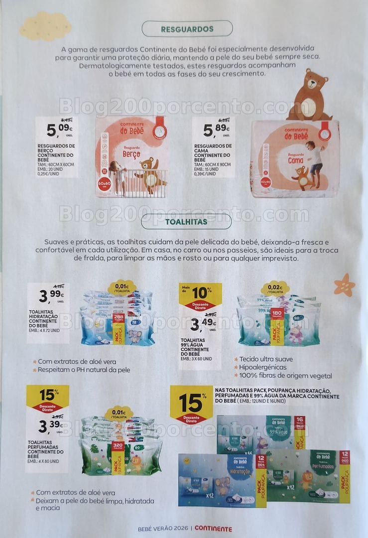Antevisão Folheto CONTINENTE Feira do Bebé Verão Promoções de 30 junho a 12 julho