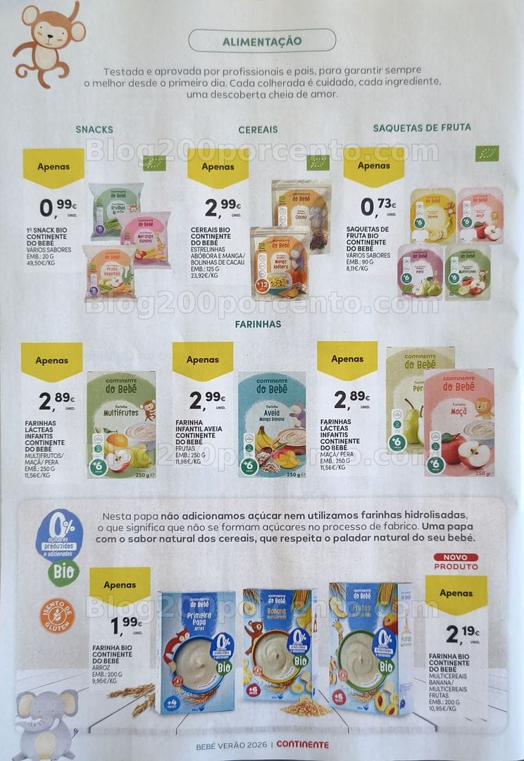 Antevisão Folheto CONTINENTE Feira do Bebé Verão Promoções de 30 junho a 12 julho