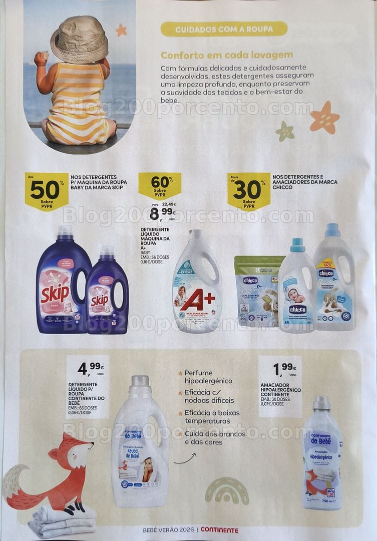 Antevisão Folheto CONTINENTE Feira do Bebé Verão Promoções de 30 junho a 12 julho