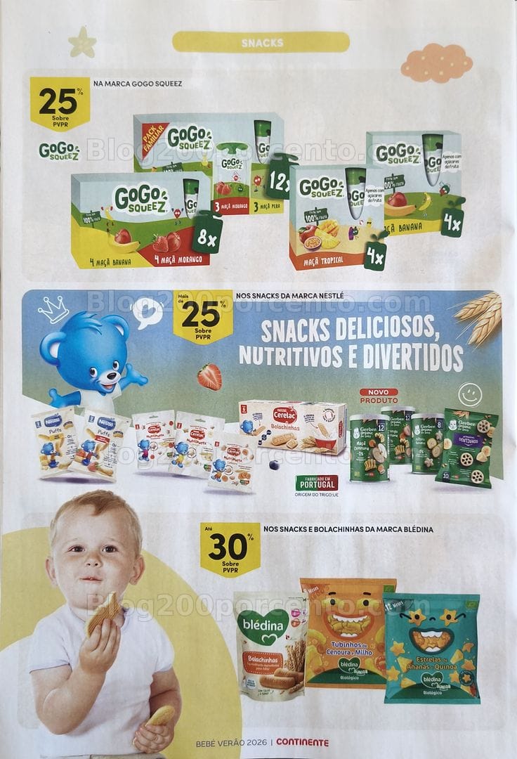 Antevisão Folheto CONTINENTE Feira do Bebé Verão Promoções de 30 junho a 12 julho