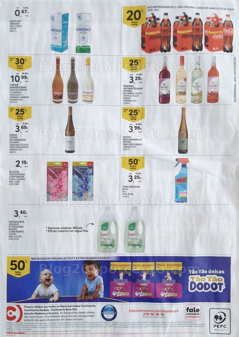 Antevisão Folheto CONTINENTE Promoções Fim de Semana - 12 a 15 junho