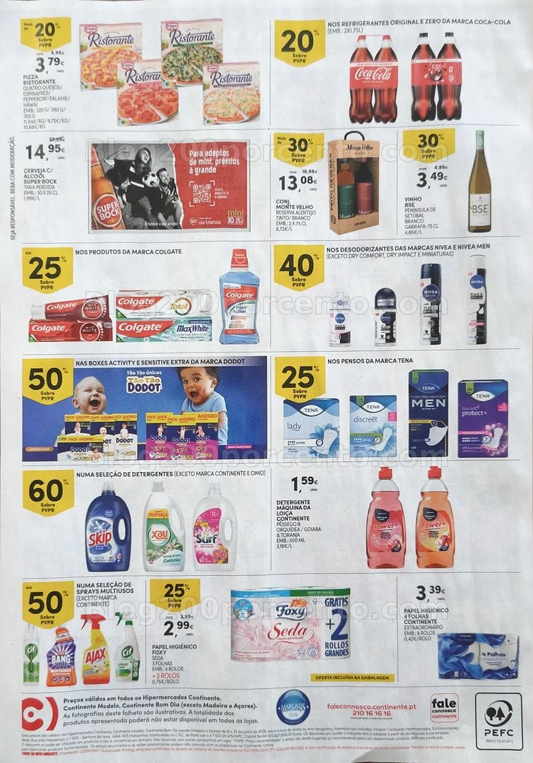 Antevisão Folheto CONTINENTE Fim de Semana Promoções de 19 a 22 junho