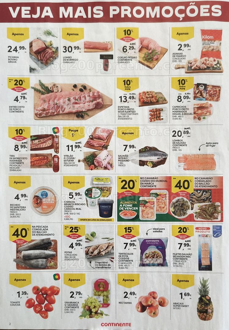 Antevisão Folheto CONTINENTE Promoções Fim de Semana - 26 a 29 junho
