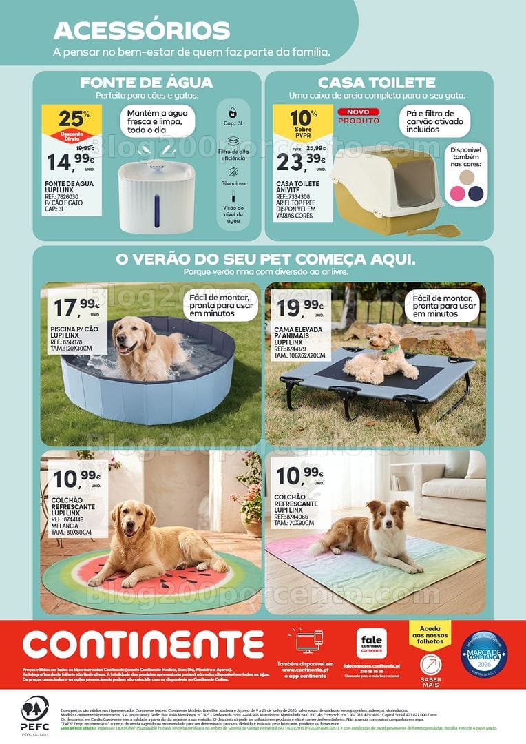 Antevisão Folheto CONTINENTE Especial Animais Promoções de 9 a 21 junho